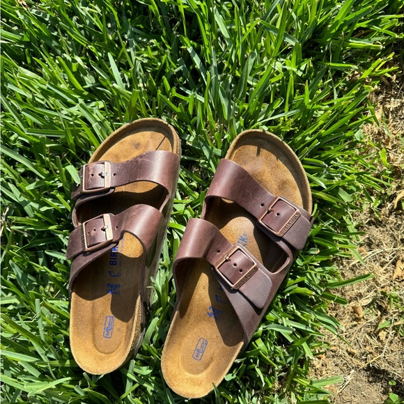 👟BIRKENSTOCK Arizona habana oiled leather 42 US 11 / 11.5 gently used - Picture 13 of 15